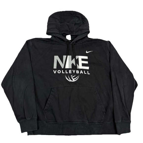 Nike Other - Nike Volleyball Hoodie Mens XL Black Pullover Sweatshirt Fleece Swoosh Graphics